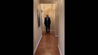 Bob walking with and without the U-step Walker