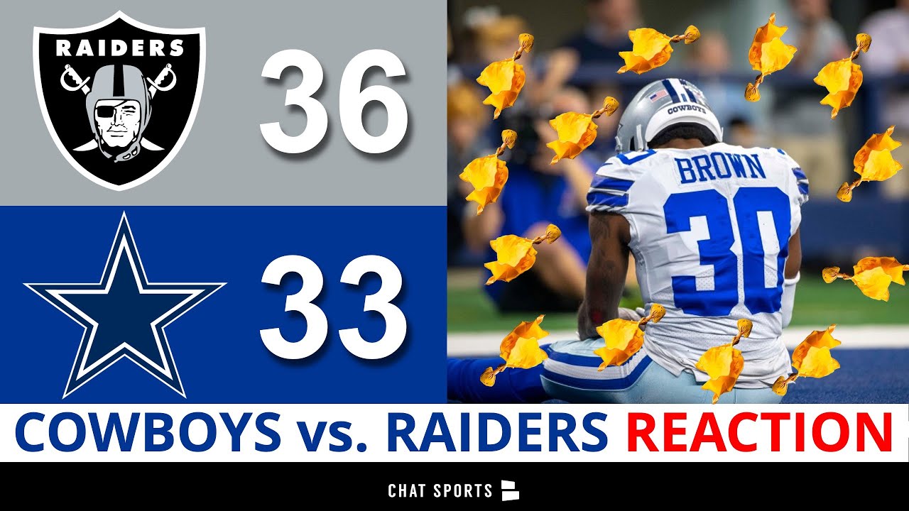 Refs SCREW Cowboys In 36-33 Loss vs. Raiders | Cowboys Reaction On Dak, Kellen Moore, Anthony Brown