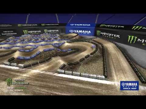 2018 Yamaha Animated Track Map: San Diego Monster Energy Supercross