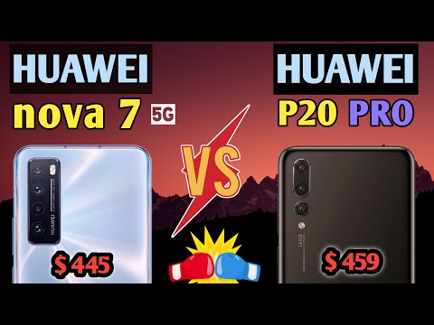huawei P20 Pro vs huawei nova 7 5g