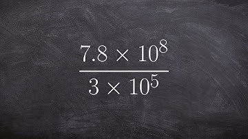 Finding the quotient for two numbers while in scientific notation