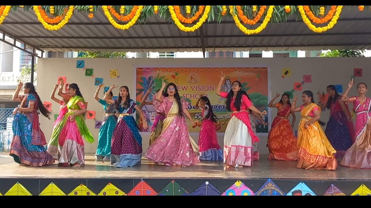   2024 Dance By Class 8th New Vision Concept School Khammam  newvisionschool  Pongal