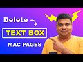 How to Delete Text Box In Pages
