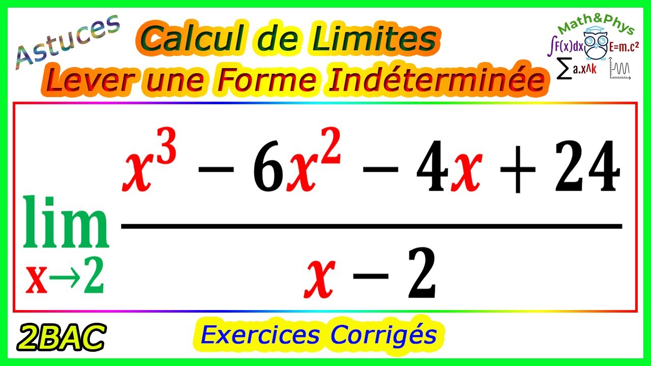Limite Dune Fonction Lever Une Forme Ind termin e 2bac SM S ex limite-dune-fonction-lever-une-forme-ind-termin-e-2bac-sm-s-ex