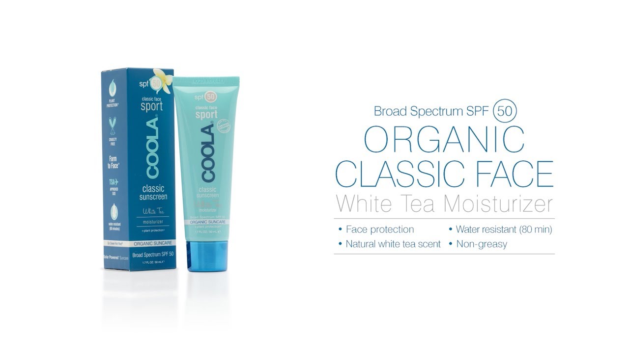 coola classic face sport spf 50 white tea