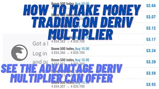 Trading on “Deriv Multiplier” will benefit you in this way… How to trade on Deriv multiplier #forex