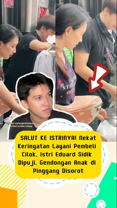 Istrinya jaga anak sambil bantu suami 🥹 #trending #artist #sidikeduard #cilok #pesinetron