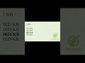 1 MB =