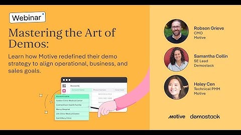 Mastering the art of demos with Motive