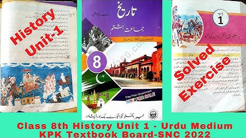Class 8 History Unit 1| Barre Sagheer Main Angraizon ki Amad | New Syllabus 2022 SNC | Urdu Medium