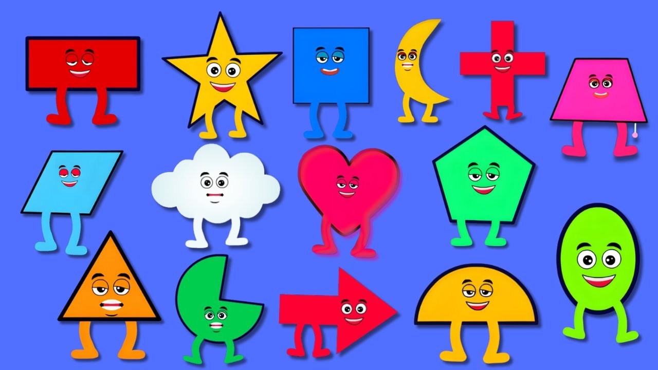 Shapes Name with Simple Sentences | Fun English Learning for Children 