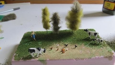 How to make Miniature Trees for Dioramas or Railroads