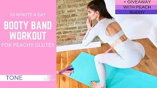 PEACH BANDS Resistance Bands Set Exercise Workout Bands for Legs Butt Bum Gym 