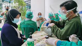 Vaksinasi di Arhanud 14 Cirebon