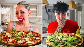 21 Questions Pizza Challenge (BAD VS GOOD TOPPINGS)
