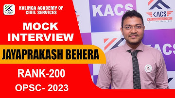 JAYAPRAKASH BEHERA II  RANK -200  II  OAS TOPPER-2023