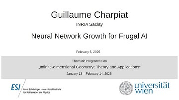 Guillaume Charpiat - Neural Network Growth for Frugal AI : a functional analysis viewpoint