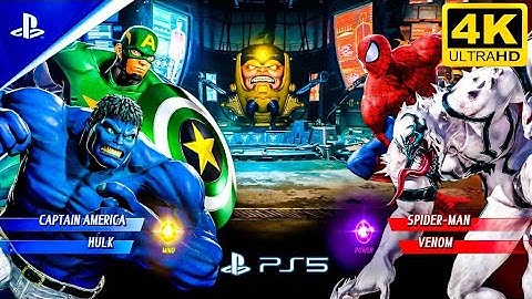 Marvel vs Capcom Infinite | Captain America & Hulk vs Spider-Man & Venom | PS5 Gameplay 4K #marvel