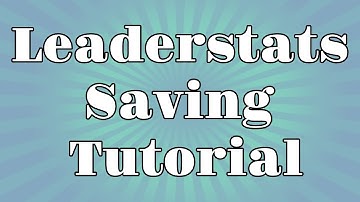 How to make a leaderstats saving script | Roblox Scripting