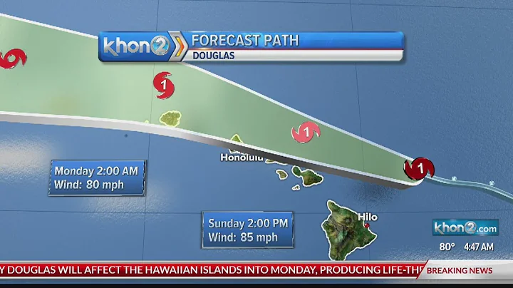 Hurricane Warning in effect for Oahu, Kauai County and Maui County