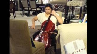 Sydnee S. playing cello at Wayside 2-13-2016