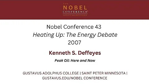 Kenneth S. Deffeyes at Nobel Conference 43