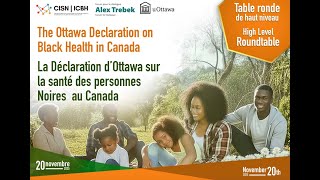 The proclamation of the Ottawa Declaration on Black Health