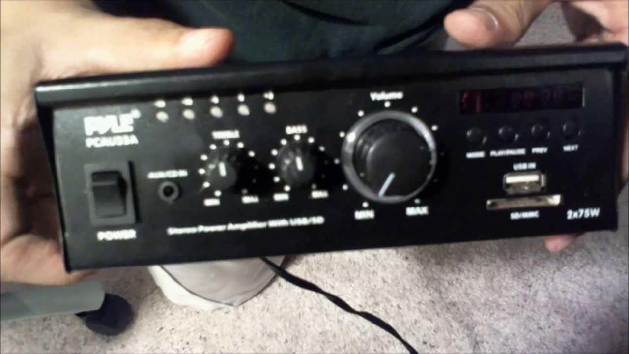 Pyle Power Amplifier PCAU35A - YouTube pyle power amp diagrams 