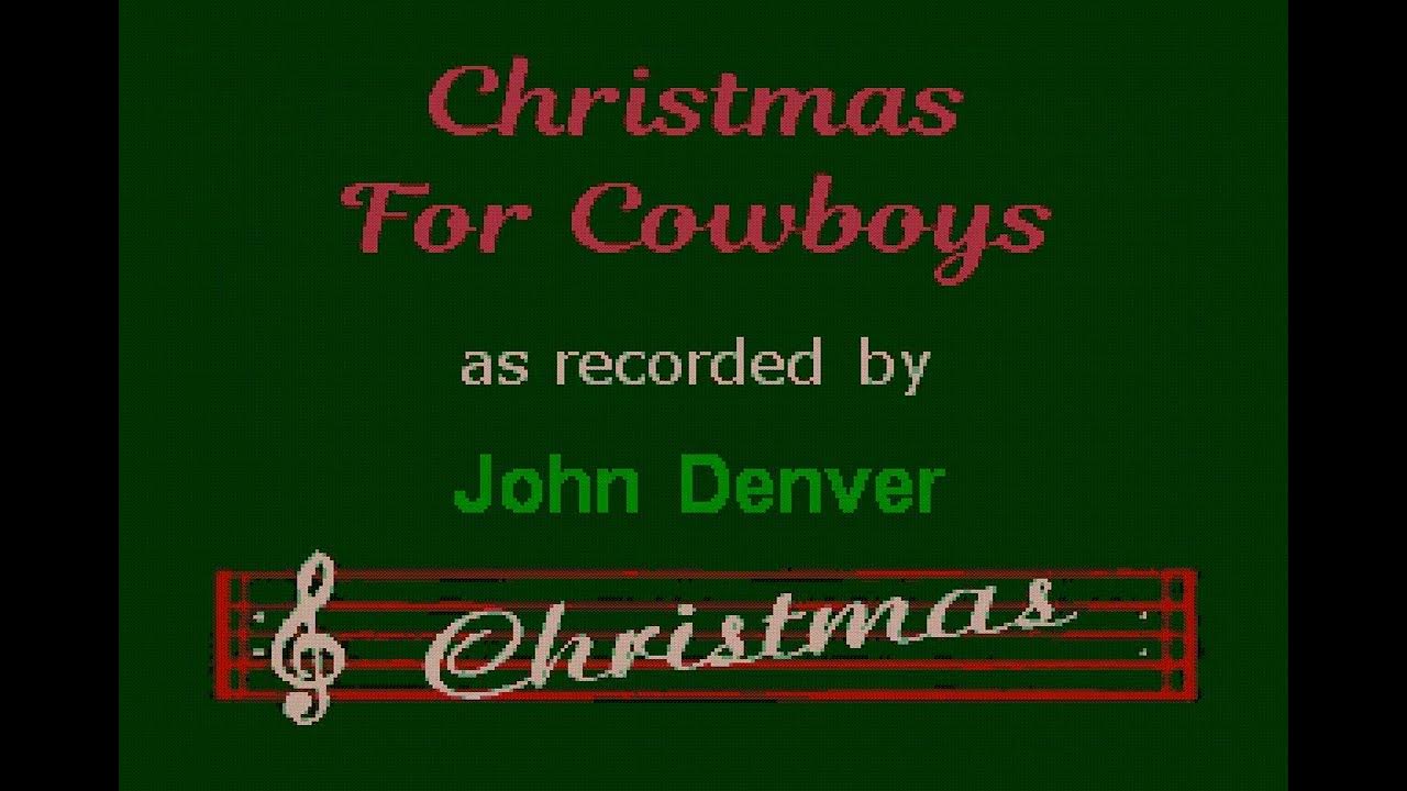 John Denver Christmas For Cowboys (Karaoke) Harris Studios