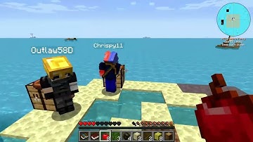 FTB Oceanblock EP 1 "I got an obsidian boat?"