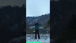 I was speechless! That bow is TOO GOOD! Review next week @CharliesRunningArchery