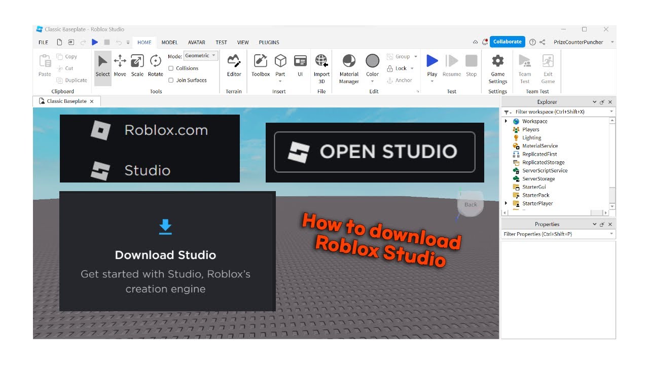 Como fazer download e instalar Roblox Studio