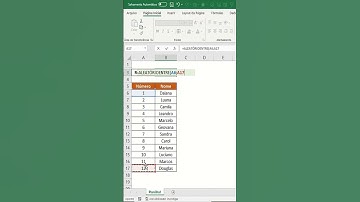 APRENDA A FAZER UM SORTEIO USANDO O EXCEL #shorts