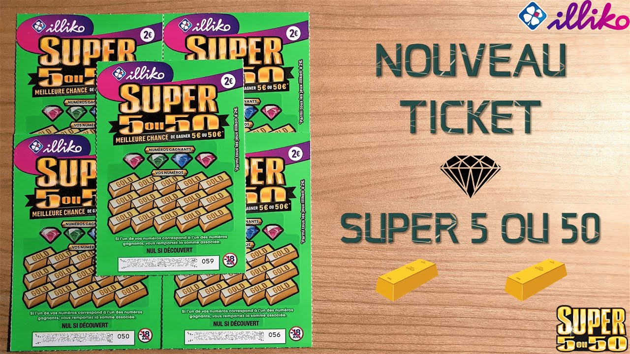 Super 5 ou 50 » : lancement d'un ticket à gratter