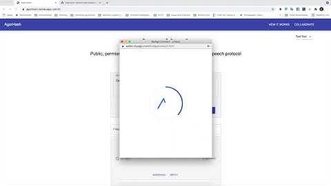 AgoarHash demo video