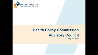 Advisory Council Meeting - May 12, 2021