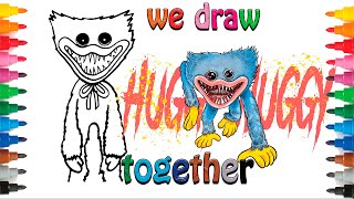 Hi guys! Let's color #huggy #wuggy pictures today! Let's go