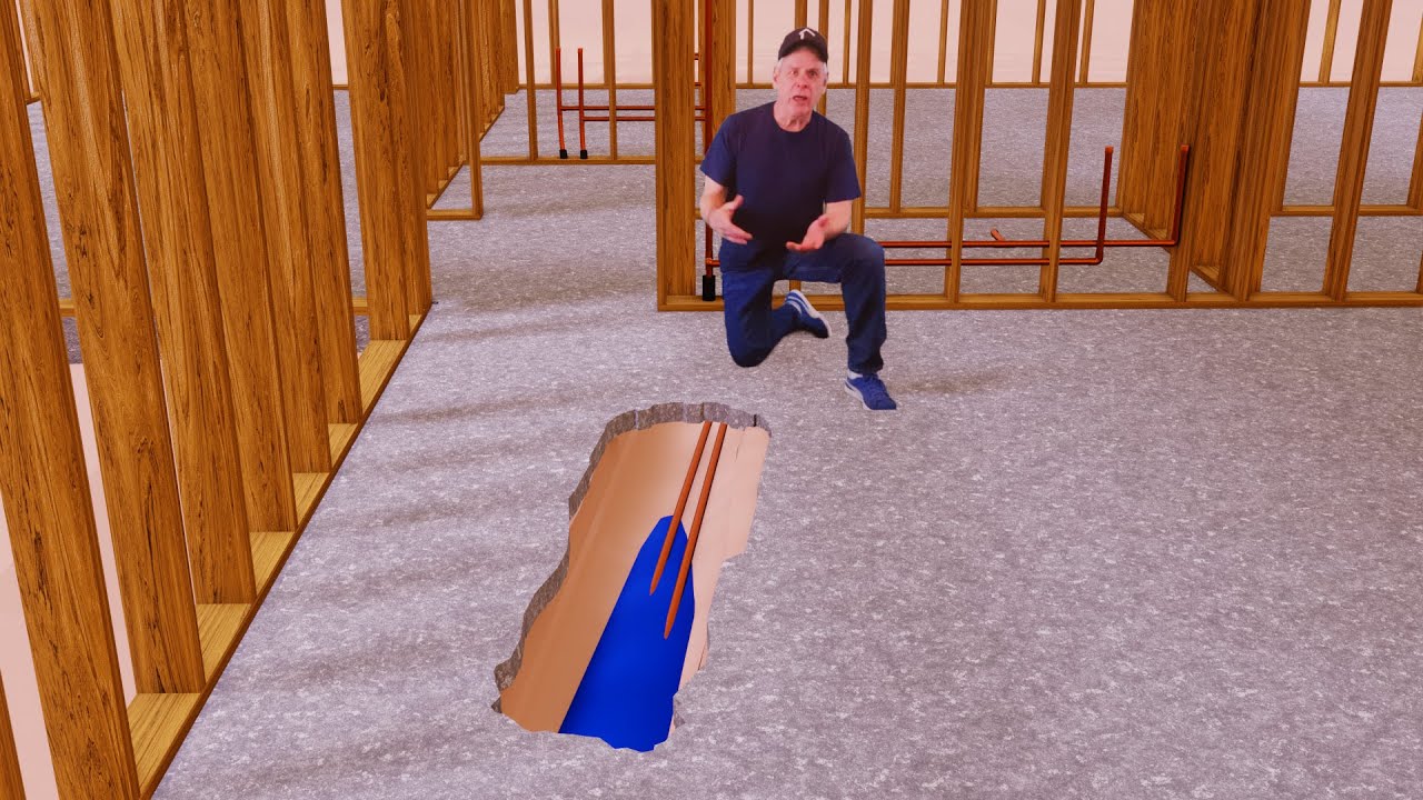 Ремонт подземной утечки: устранение протечки воды под бетонной плитой