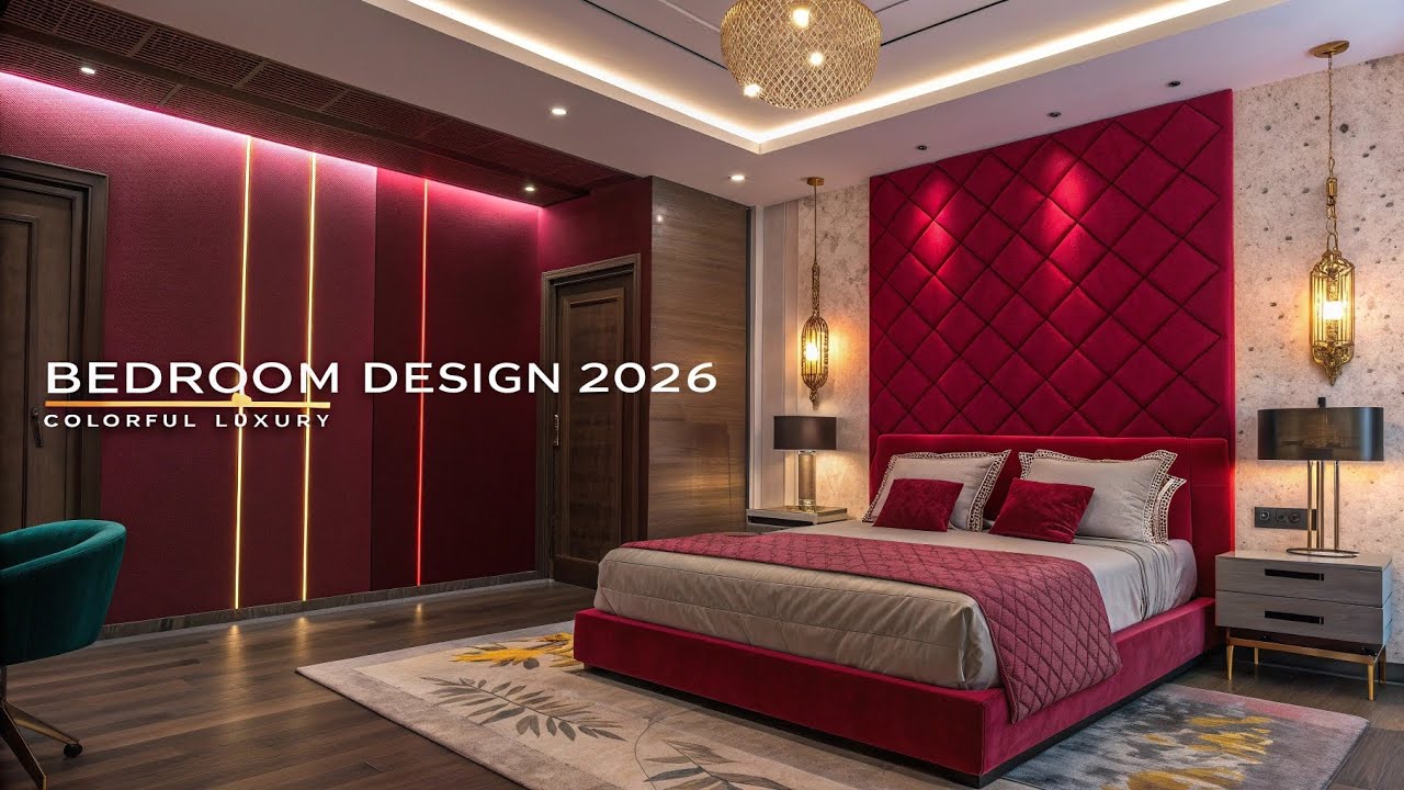Latest Colorful Bedroom Design 2026 | Modern Luxury Bedroom Ideas ...
