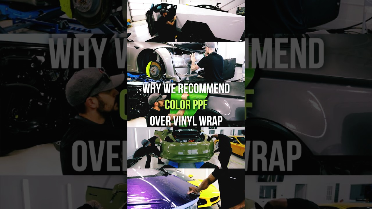 Why we recommend Color PPF over Vinyl Wrap  