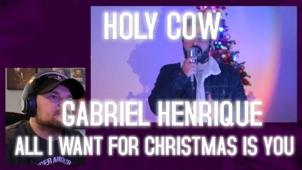 Reacting to All I Want For Christmas Is You - Gabriel Henrique (Cover Mariah Carey)