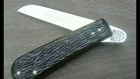 Vintage Albert Oates Sheldon "Current" Friction Folder Work Knife & My Two Cents About SD Drama