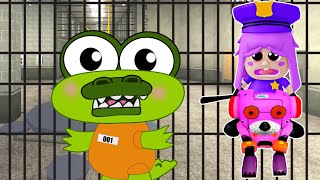 Crocky Escapes Polly&#39;s Prison - Crocky Plays Roblox Barrys Prison Update