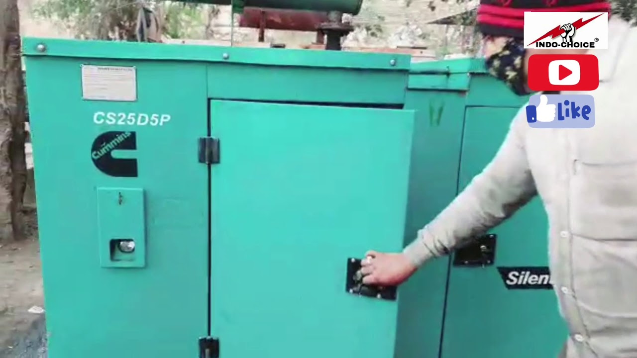 Refurbish Cummins Sudhir 25 KVA Silent Diesel Generator Set  IndoChoice® Call 8178298951