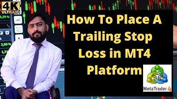 How To Place A Trailing Stop Loss in the MT4 Platform in URDU/hindi