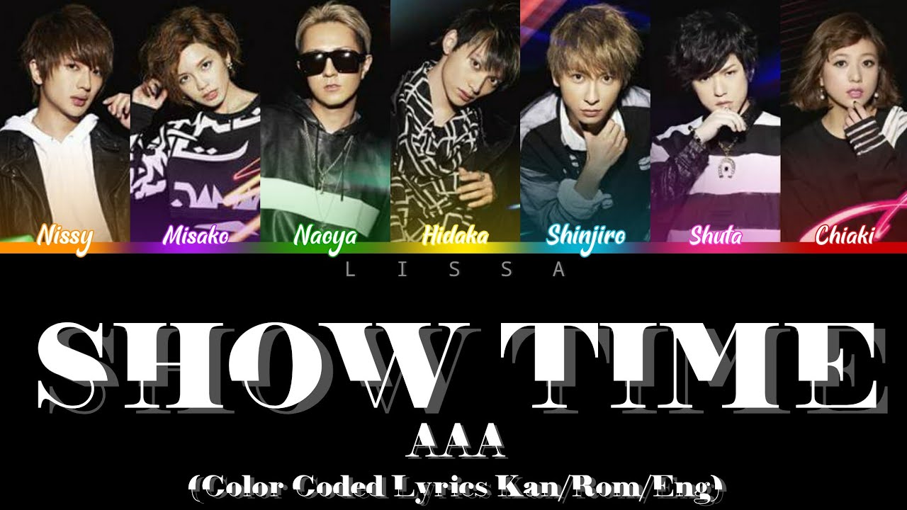 a Show Time Color Coded Lyrics Kan Rom Eng Youtube