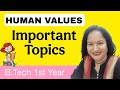 Important Topics &amp; tricks of Human Values 😱😲😱🔥#btechiyear#exam #rtuexamquestion #tips#tipsandtricks 