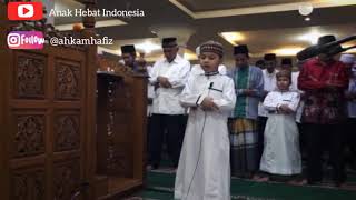 Ahmad membaca surat Al A'la saat jadi Imam Sholat Tarawih di Masjid Agung Nurul Iman kota Padang