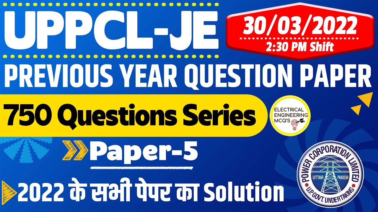 UPPCL JE Electrical Previous Year Question Paper Solution 30/03/2022 | Complete Paper Analysis 2023