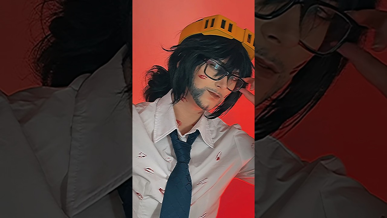 I just did this for fun🤓☝️ #aizawa #cosplay #mha